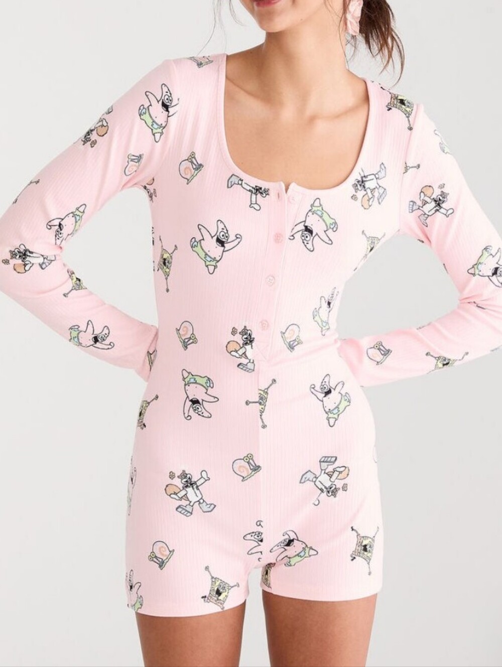 SpongeBob x Aero Long Sleeve Sleep Romper